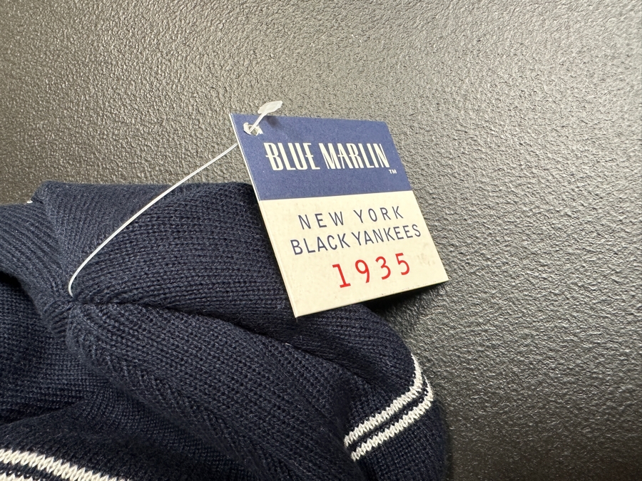 (4) New New York Black Yankees 1935 Retro Knit Hats By Blue Marlin [Photo 4]