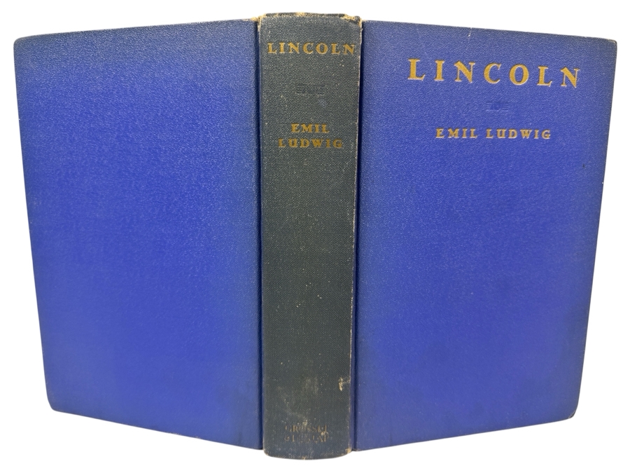 Vintage 1930 Hardcover Book Lincoln By Emil Ludwig [Photo 1]