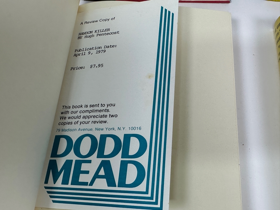 (6) Vintage First Edition Hardcover Books By Hugh Pentecost [Photo 13]