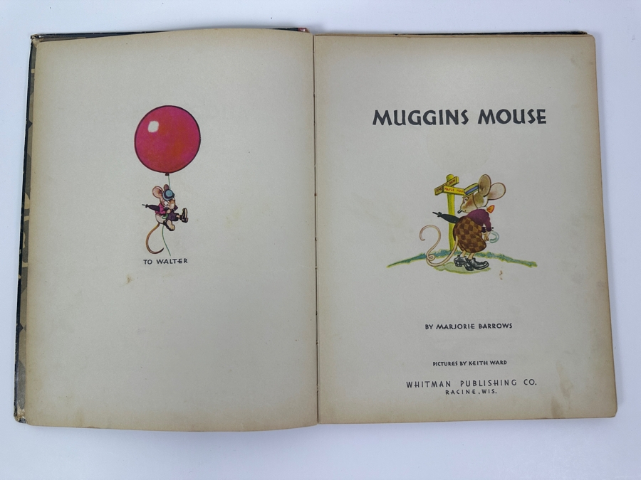 Vintage 1932 First Edition Hardcover Children's Book Muggins Mouse By Marjorie Barrows [Photo 3]