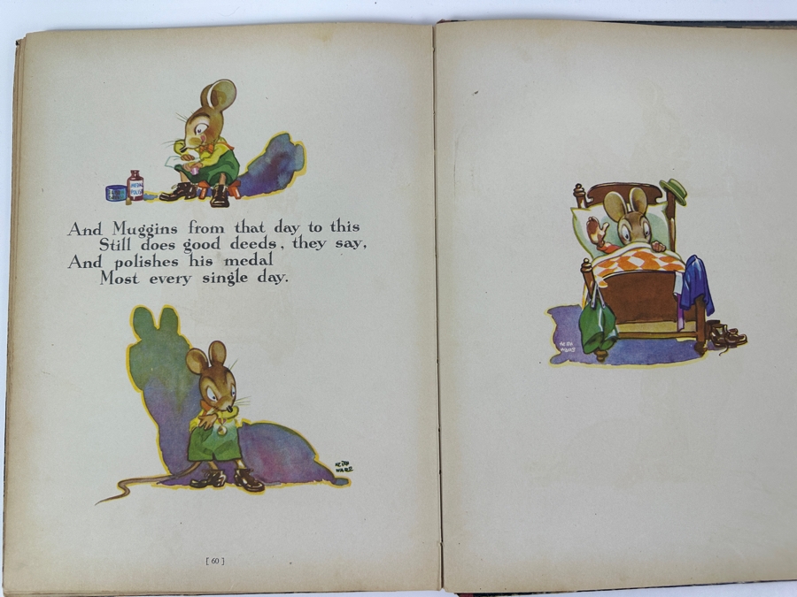 Vintage 1932 First Edition Hardcover Children's Book Muggins Mouse By Marjorie Barrows [Photo 9]