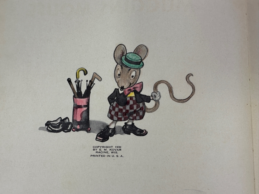 Vintage 1932 First Edition Hardcover Children's Book Muggins Mouse By Marjorie Barrows [Photo 5]