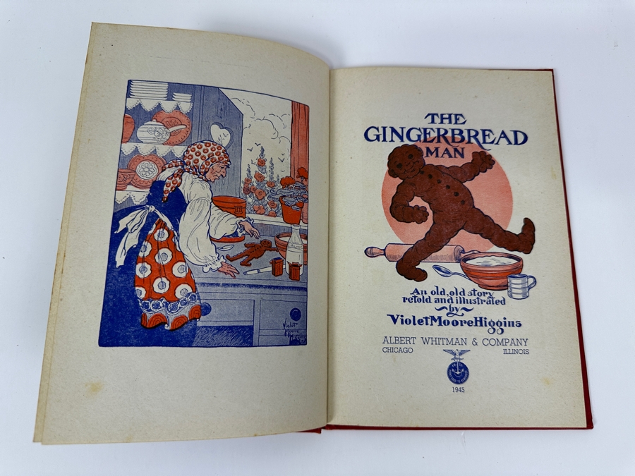 First Edition Hardcover Children's Book Elin's Amerika By Marguerite De Angeli And Tenth Printing Of The Gingerbread Man By Violet Moore Higgins [Photo 13]