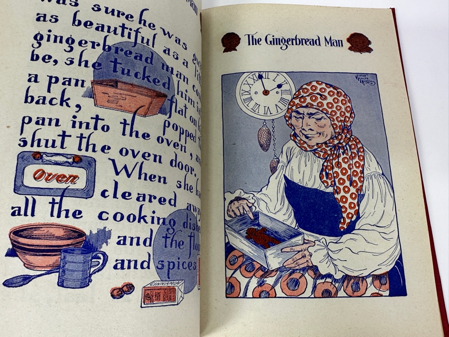 First Edition Hardcover Children's Book Elin's Amerika By Marguerite De Angeli And Tenth Printing Of The Gingerbread Man By Violet Moore Higgins [Photo 20]