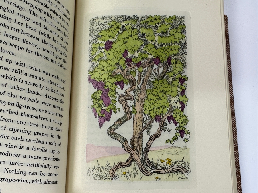 Signed Limited Editions Club 2 Volume Book With Slipcase: The Marble Faun By Nathaniel Hawthorne With Original Hand Colored Etchings By Carl Strauss Numbered 1323 Of 1500 Hand Signed By The Artist Carl Strauss [Photo 5]