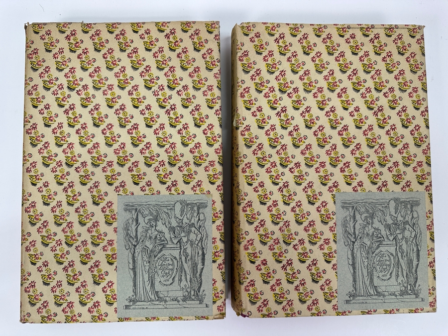 Signed Limited Editions Club Hardcover 2 Volume Book: Vanity Fair - A Novel Without A Hero By William Makepeace Thackeray Numbered 1323 Of 1500 Hand Signed By The Illustrator Artist John Austen [Photo 7]