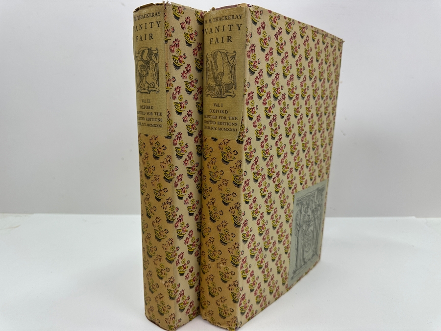 Signed Limited Editions Club Hardcover 2 Volume Book: Vanity Fair - A Novel Without A Hero By William Makepeace Thackeray Numbered 1323 Of 1500 Hand Signed By The Illustrator Artist John Austen [Photo 5]