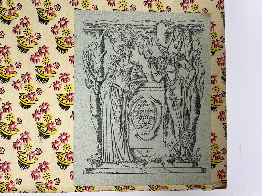 Signed Limited Editions Club Hardcover 2 Volume Book: Vanity Fair - A Novel Without A Hero By William Makepeace Thackeray Numbered 1323 Of 1500 Hand Signed By The Illustrator Artist John Austen [Photo 13]