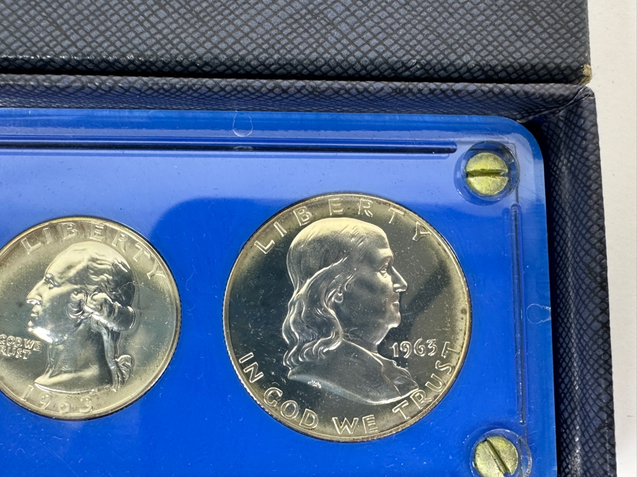 (4) United States Proof Coin Sets From The Years: 1963 (Silver Coins), 1966, 1967, And 1977 [Photo 8]