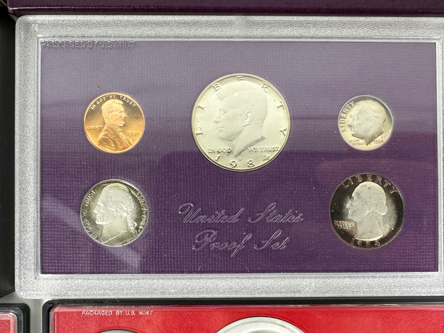 (7) United States Proof Coin Sets From The Years: 1978, 1979, 1981, 1982, 1984 And 1986 [Photo 8]