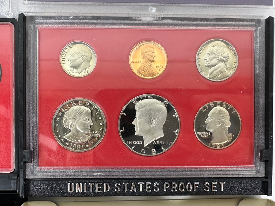 (7) United States Proof Coin Sets From The Years: 1978, 1979, 1981, 1982, 1984 And 1986 [Photo 6]