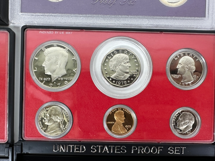 (7) United States Proof Coin Sets From The Years: 1978, 1979, 1981, 1982, 1984 And 1986 [Photo 5]