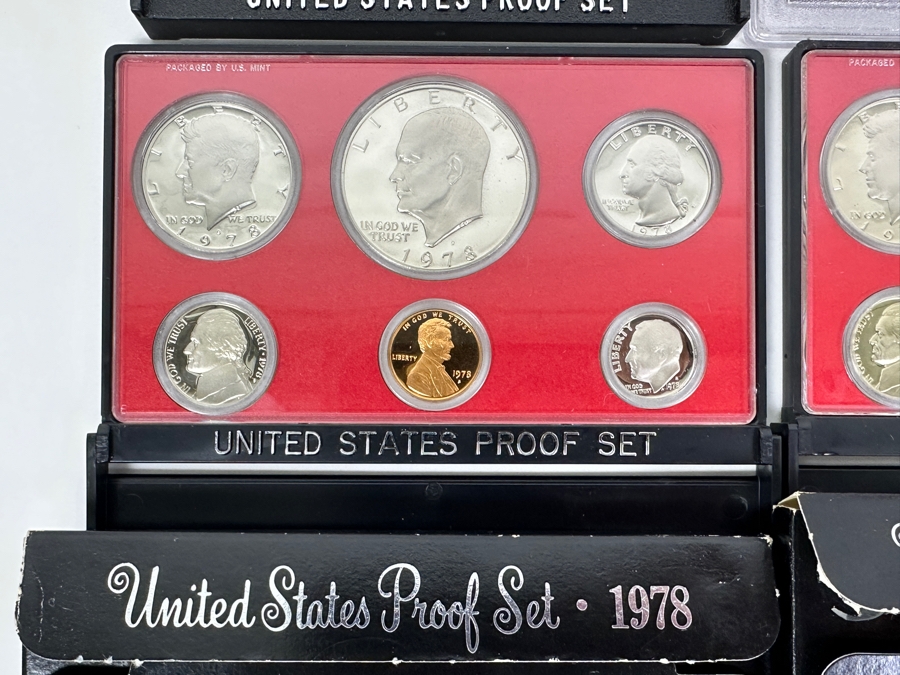 (7) United States Proof Coin Sets From The Years: 1978, 1979, 1981, 1982, 1984 And 1986 [Photo 3]