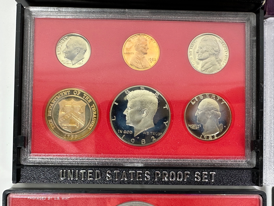 (7) United States Proof Coin Sets From The Years: 1978, 1979, 1981, 1982, 1984 And 1986 [Photo 7]