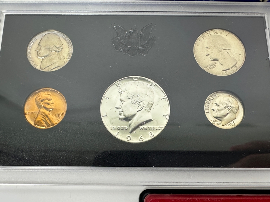 (7) United States Proof Coin Sets From The Years: 1968, 1970, 1971, 1972, 1973, 1974 And 1975 [Photo 4]