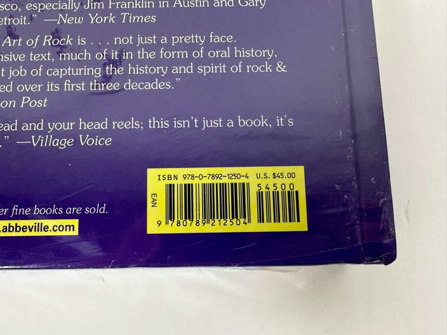 Factory Sealed Hardcover Book The Art Of Rock Retails $45 [Photo 4]