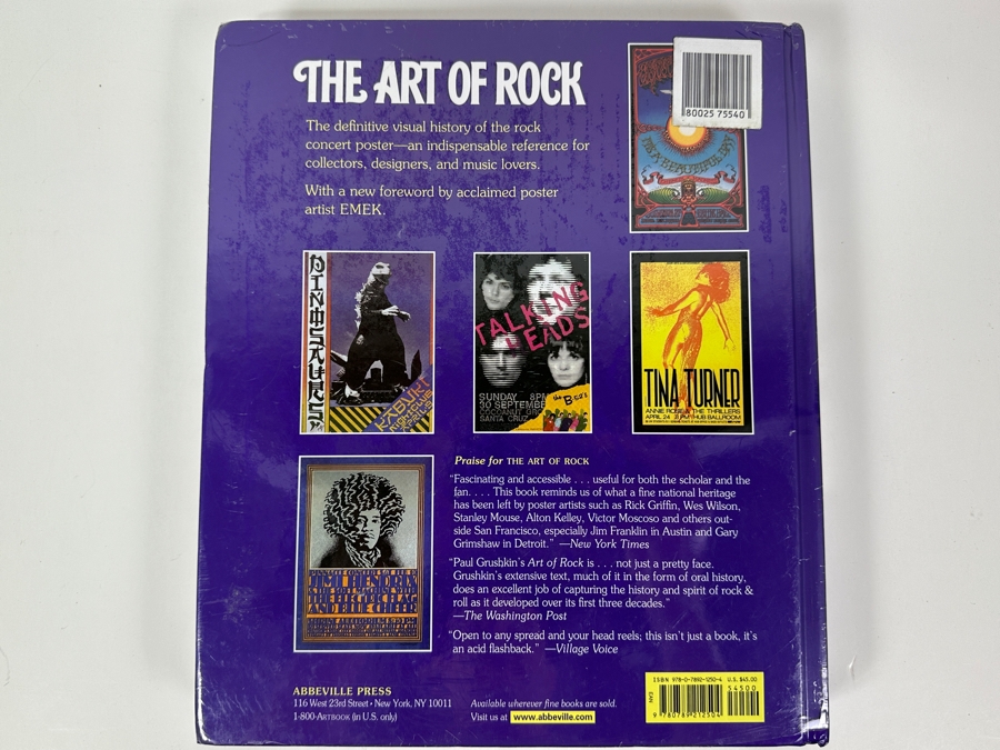 Factory Sealed Hardcover Book The Art Of Rock Retails $45 [Photo 3]