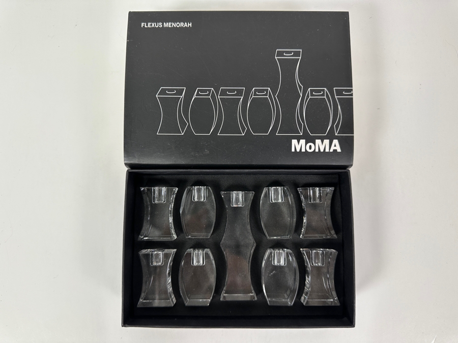 New In Box MoMA Museum Of Modern Art Flexus Menorah By Herbert And Jeanne Atkin [Photo 2]