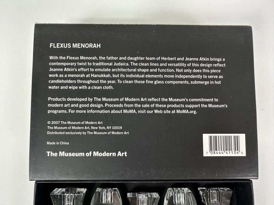 New In Box MoMA Museum Of Modern Art Flexus Menorah By Herbert And Jeanne Atkin [Photo 6]