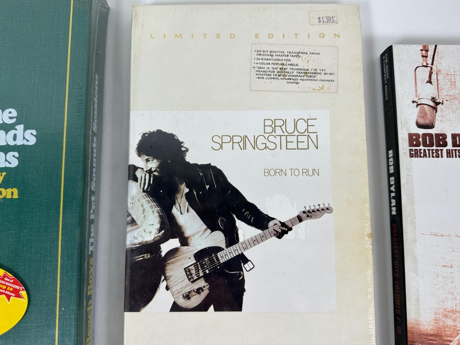 Factory Sealed 4 CD Set The Beach Boys - The Pet Sounds Sessions, Factory Sealed Limited Edition Bruce Springsteen Born To Run Music CDs And Bob Dylan Greatest Hits Volumes I-III Music CDs [Photo 3]