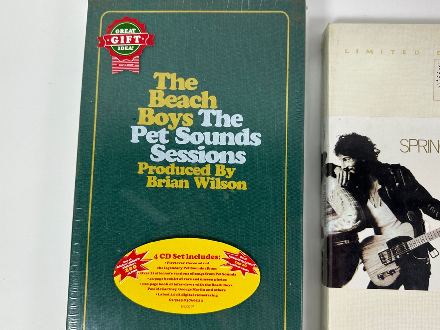 Factory Sealed 4 CD Set The Beach Boys - The Pet Sounds Sessions, Factory Sealed Limited Edition Bruce Springsteen Born To Run Music CDs And Bob Dylan Greatest Hits Volumes I-III Music CDs [Photo 2]