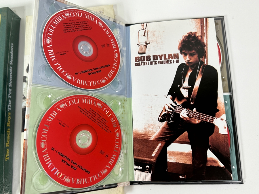 Factory Sealed 4 CD Set The Beach Boys - The Pet Sounds Sessions, Factory Sealed Limited Edition Bruce Springsteen Born To Run Music CDs And Bob Dylan Greatest Hits Volumes I-III Music CDs [Photo 5]