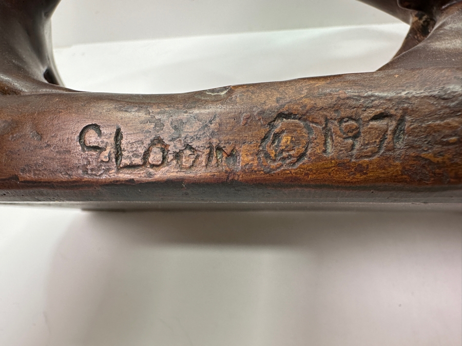 Vintage 1971 Signed Dolphin Pottery Sculpture 22.5W X 6D X 12.5H [Photo 10]