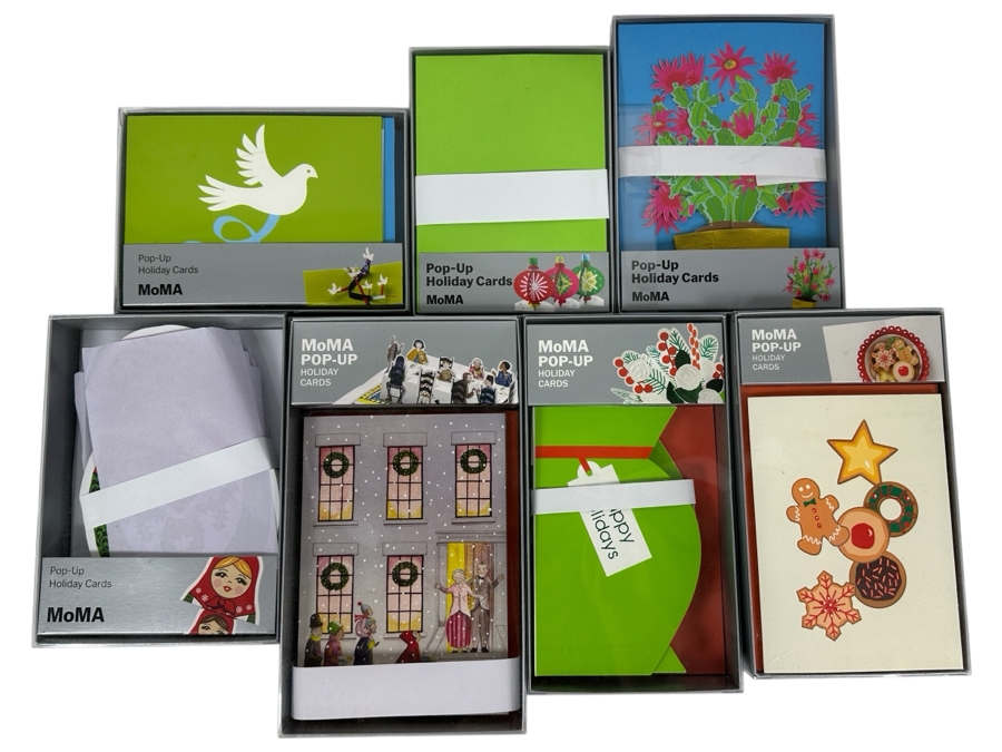 Various MoMA Pop-Up Holiday Card Sets