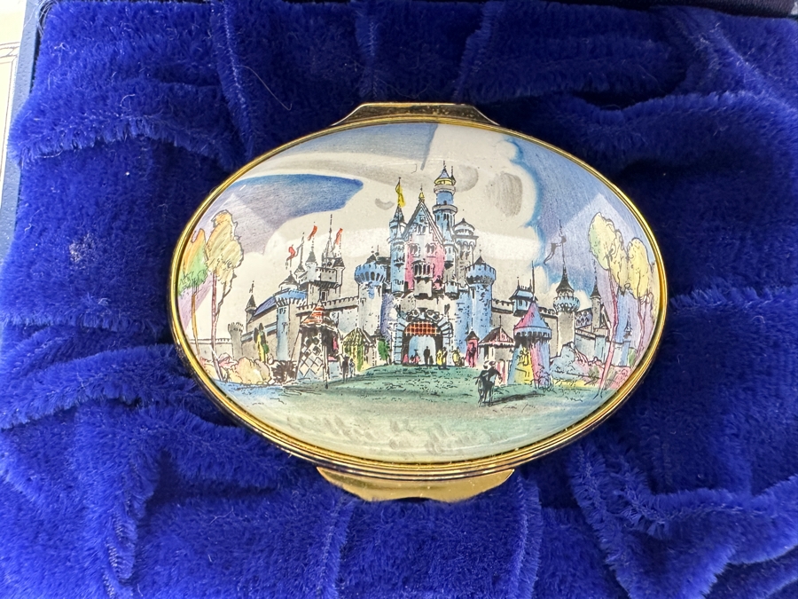 Limited Edition Halcyon Days Enamels Disneyland '45 Years Of Magic' Box With Original Box And COA [Photo 3]