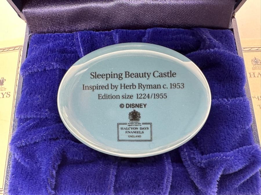 Limited Edition Halcyon Days Enamels Disneyland '45 Years Of Magic' Box With Original Box And COA [Photo 5]