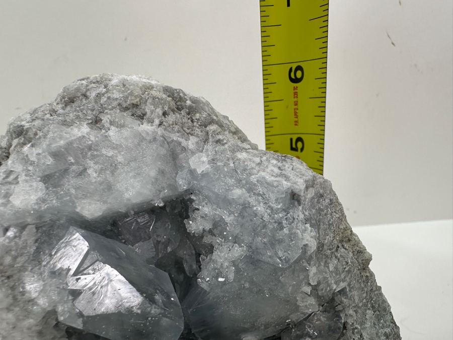 Blue Celestite Crystal Geode Half 7W X 6H [Photo 13]