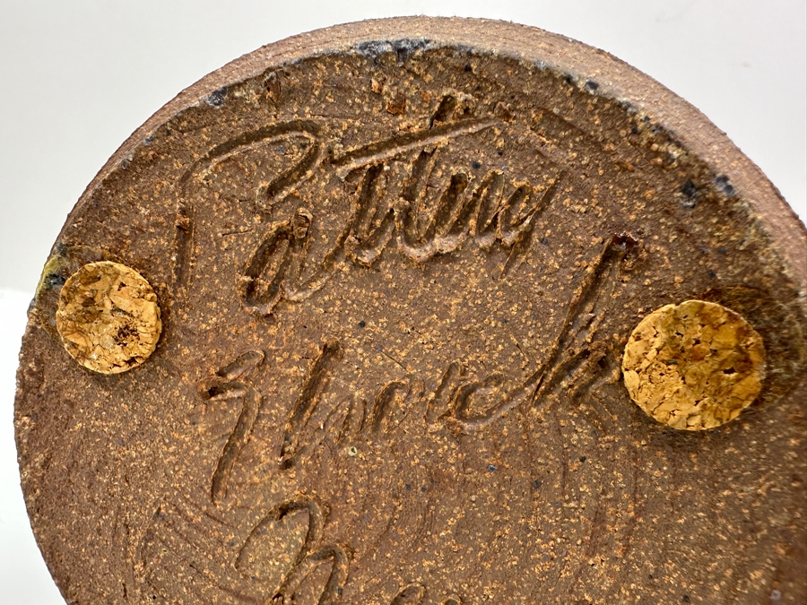 Signed Handmade Pottery Shack Glazed Art Pottery Vase 8H [Photo 6]