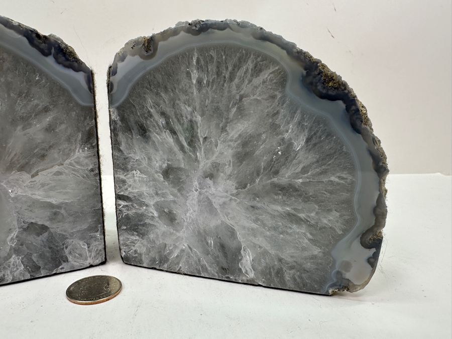 Pair Of Polished Geode Bookends [Photo 3]