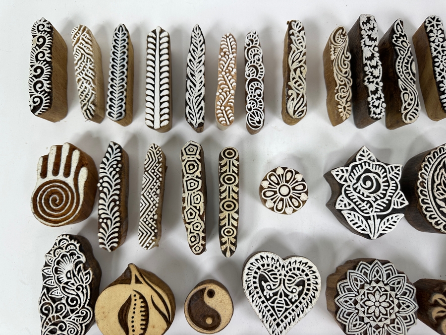 Collection Of Wooden Block Printing Stamps [Photo 5]