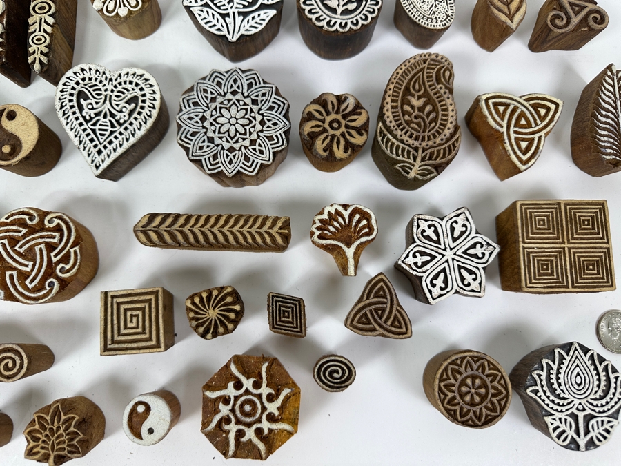 Collection Of Wooden Block Printing Stamps [Photo 7]