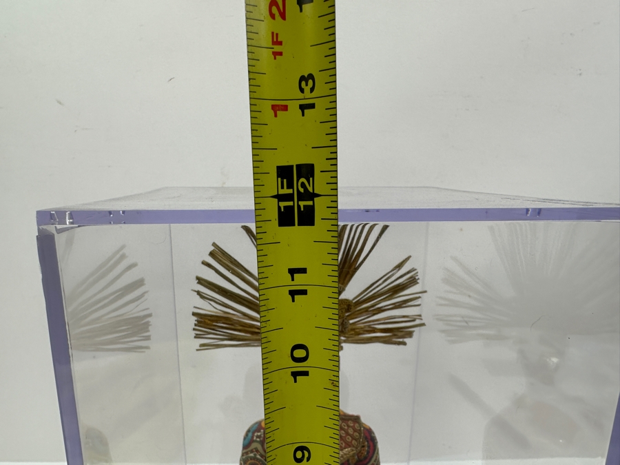 Peggy Flynn Limited Edition Handmade Doll 'Golden Meditation' With Acrylic Display Case 12'H [Photo 10]