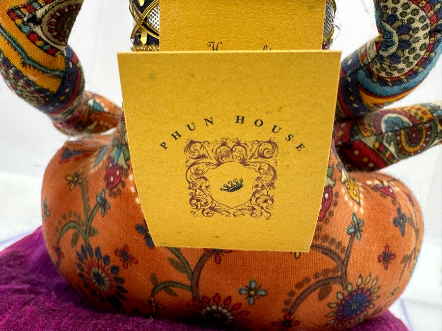 Peggy Flynn Limited Edition Handmade Doll 'Golden Meditation' With Acrylic Display Case 12'H [Photo 8]