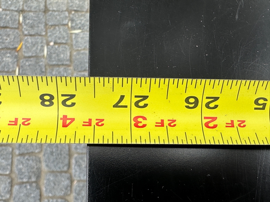 Pair Of Black Wooden And Antique Mirrored Cabinets 27.5W X 14D X 33H [Photo 6]