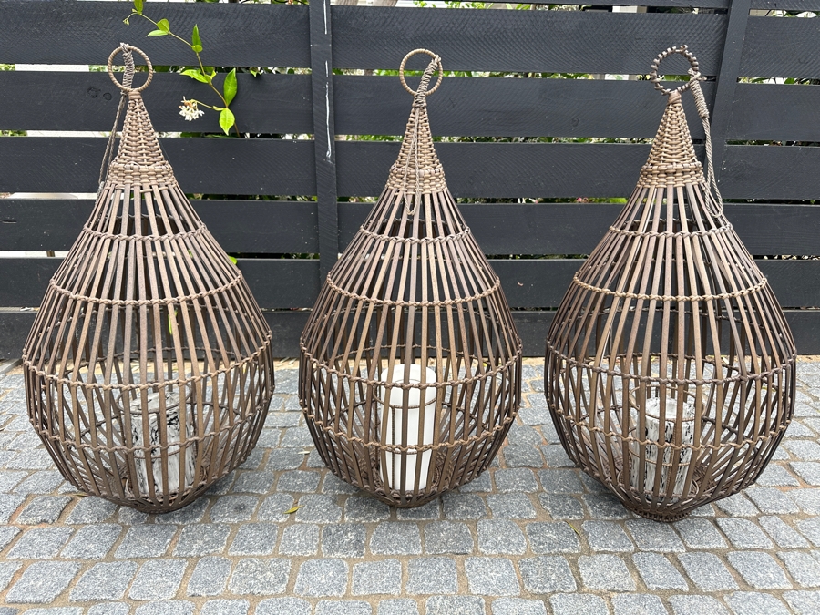 Set Of Three Handing Lanterns 31'H [Photo 2]