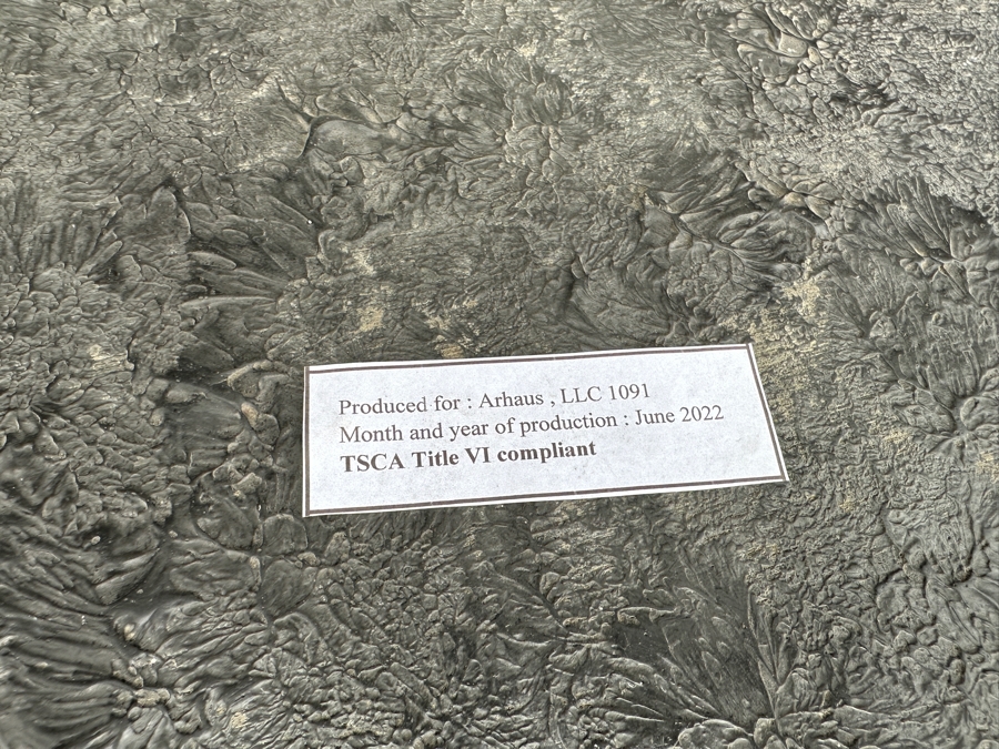 Arhaus Merle Oval Cane Paneled Side Table 24W X 18D X 28H Retailed $1,199 [Photo 6]