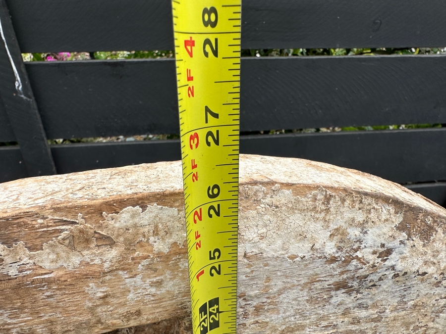 Wooden Wheel Sculpture With Display Stand 26H [Photo 5]