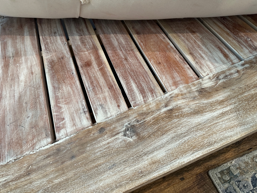 Stunning Hand Carved Wooden Indonesian Bench Settee 72.5'W [Photo 5]