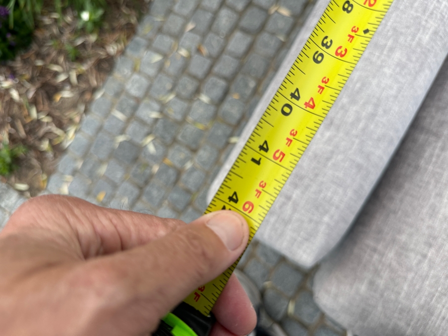 Contemporary Upholstered 2-Cushion Sofa With Wooden Base 91'W X 42'D X 38'H (Photo Shows Reflection Of Sunlight Through The Trees) [Photo 8]