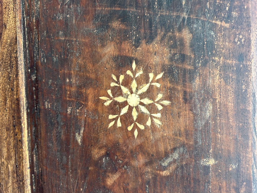 Stunning Indian Inlaid Bone Cabinet With Two Bottom Drawers 47'W X 21'D X 83'H [Photo 5]