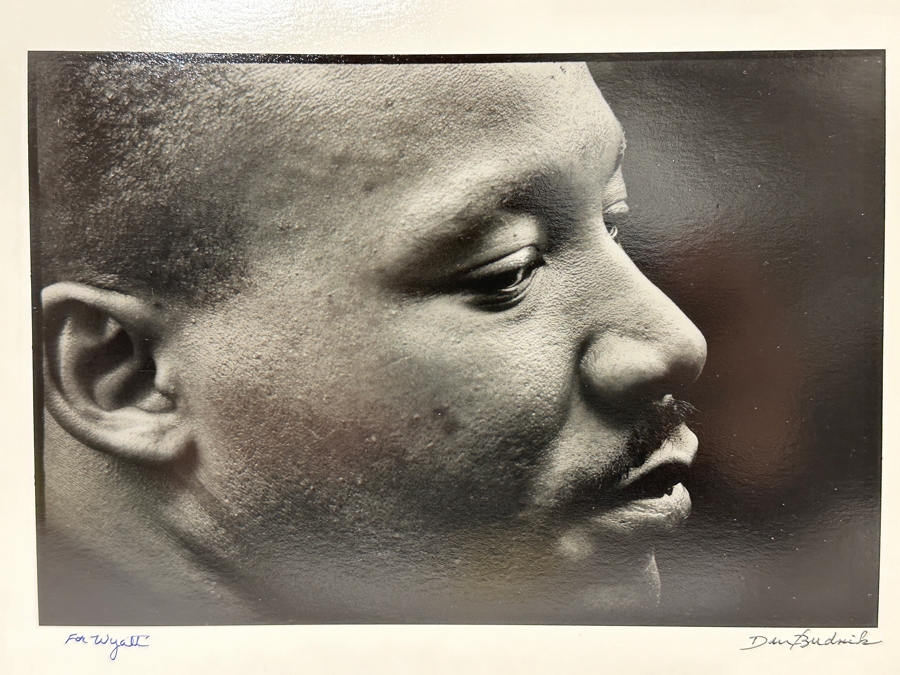 Dan Budnik (1933-2020, American) Signed Photograph Of Martin Luther King Jr. Shortly After His March On Washington 'I Have A Dream' Speech On 8/28/1963 Gelatin Silver Print Ink Signed Dan Budnik 8.5 X 6 Estimate $3,000-$5,000 [Photo 3]