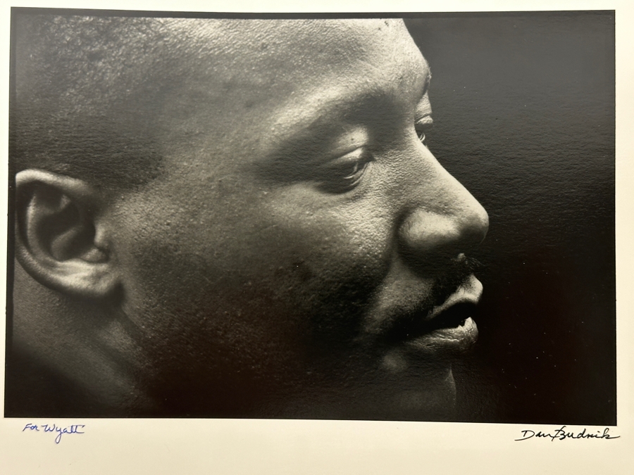 Dan Budnik (1933-2020, American) Signed Photograph Of Martin Luther King Jr. Shortly After His March On Washington 'I Have A Dream' Speech On 8/28/1963 Gelatin Silver Print Ink Signed Dan Budnik 8.5 X 6 Estimate $3,000-$5,000 [Photo 7]