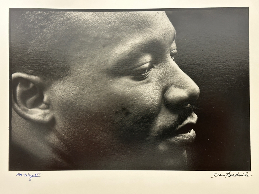 Dan Budnik (1933-2020, American) Signed Photograph Of Martin Luther King Jr. Shortly After His March On Washington 'I Have A Dream' Speech On 8/28/1963 Gelatin Silver Print Ink Signed Dan Budnik 8.5 X 6 Estimate $3,000-$5,000 [Photo 5]