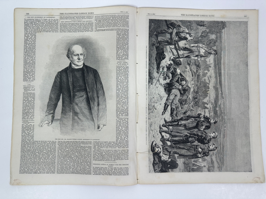 Own A Rare Piece Of Our Nation's History - One Of The Earliest Publications Of Abraham Lincoln's Emancipation Proclamation Published On Saturday, October 11, 1862 In The Illustrated London News [Photo 16]