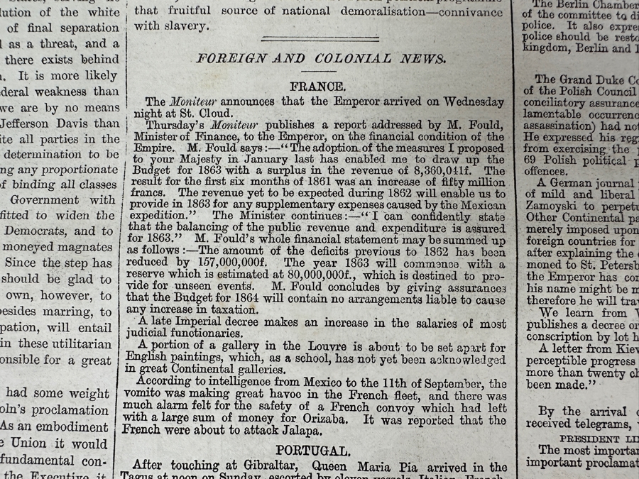 Own A Rare Piece Of Our Nation's History - One Of The Earliest Publications Of Abraham Lincoln's Emancipation Proclamation Published On Saturday, October 11, 1862 In The Illustrated London News [Photo 14]