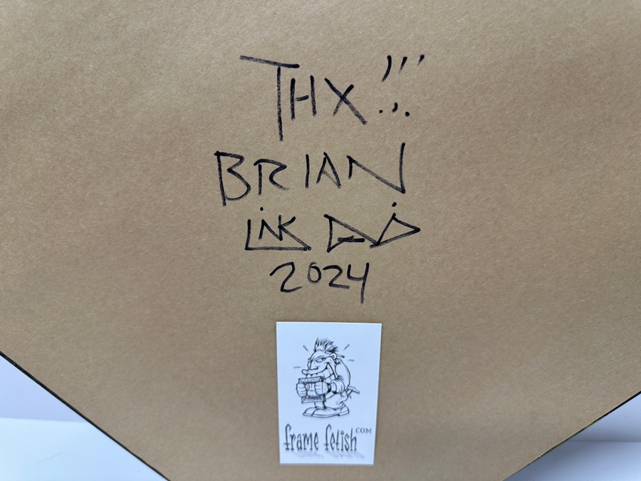 3-D Layered Original Tiki Movie Theater Artwork Collage Professionally Framed And Signed By Link David (FrameFetish.com) Frame Measures 17.5 X 17.5 [Photo 7]